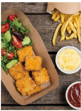 Barquetas Kraft 1000ml(0.094€/Uds)(800Uds/Caja)