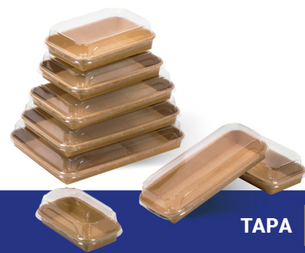 Bandeja de Sushi Kraft (0.140€/Uds)(400Uds/Caja)160*110*48mm