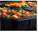 8288-2 Plastic Container(Black )(0.265€/Uds)    (150Uds/Caja)（双格）220*150*58mm