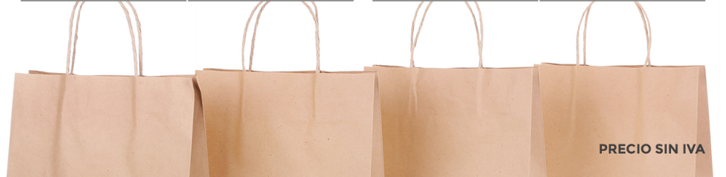 Bolsa De Papel Kraft100g(0.125€/Uds)(250Uds/Caja)230*100*220mm
