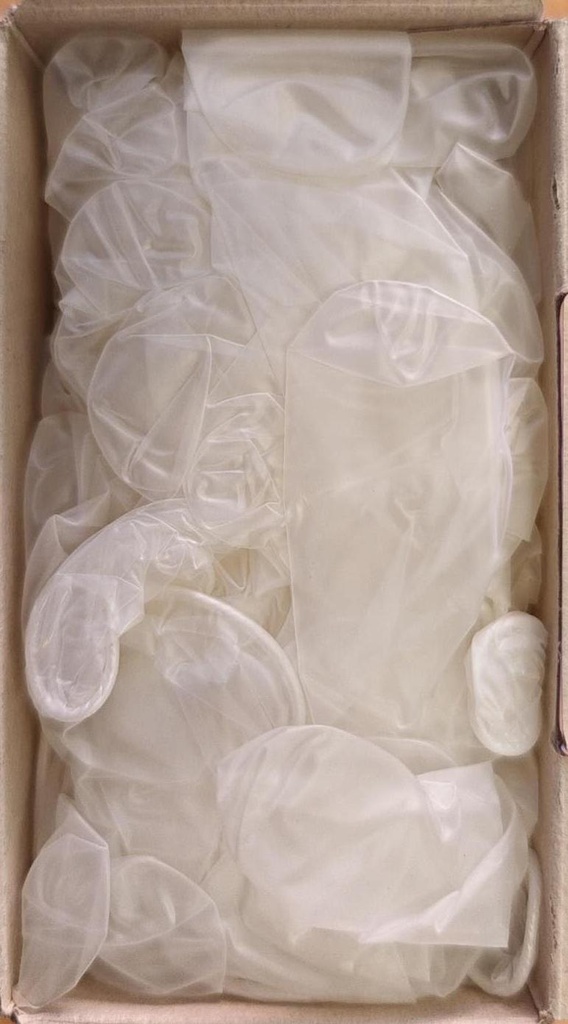 guantes vinilo s/polvo,aql1.5,t/s,cj.100und