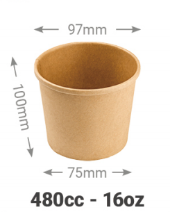 TARRINA KRAFT PARA SOPA 50 ml - 97mm500Uds