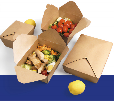 CARTON DE PAPEL KRAFT 1300cc(200Uds/Caja)(0.245€/Uds)（169*137*65mm)