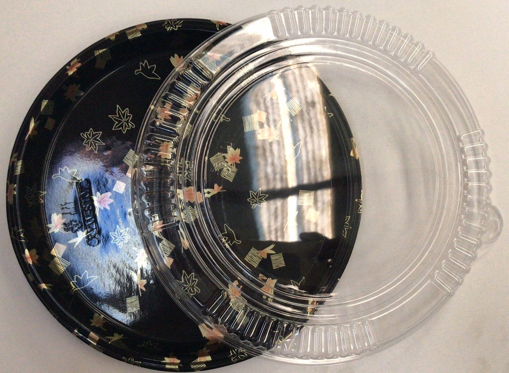 Plastic Container(Maple leaf 2)(200Uds)Φ25cm