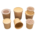 TARRO SOPA DE CARTON KRAFT 360ml  +TAPA PLAST(500uds)