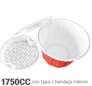 gp-605 Plastic Container   (Black ) 三格（200uds）