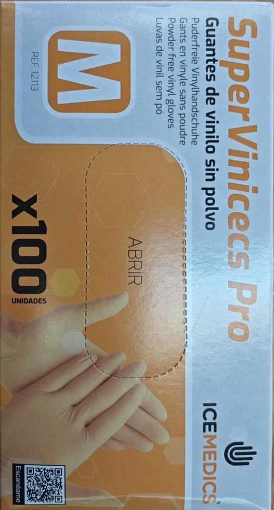 guantes vinilo s/polvo,aql1.5,t/m,cj.100und