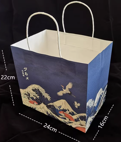 BOLSA DE PAPEL KRAFT 600UDS（24*16*22cm）