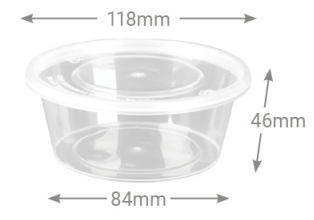 Envase PP Inyectado Redondo Con Tapa 300ml (0.071€/Uds)(450Uds/Caja)