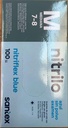 GUANTES NITRILO AZUL S/POLVO,T/M,Cj.100und