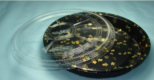 [hp-63] Plastic Container(Maple leaf 2)(35cm)(120uds)