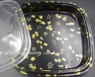 [HP-20] Plastic Container(Maple leaf 2)27*27cm（100uds）