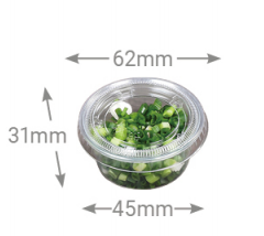 [2oz  hp-020-02-SALSA-PP2] SALSERO TRANSPARENTE 2OZ CJ-2500 und