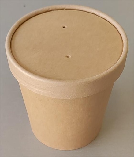 [CTS5-500ml] TARRINA KRAFT PARA SOPA 50 ml - ø97mm（50Uds）