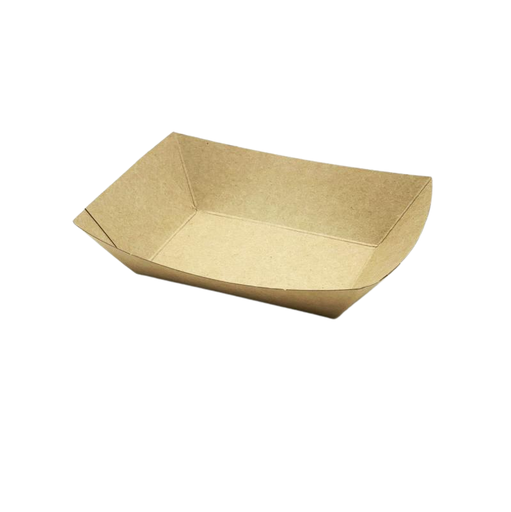 [2BBT] BARQUETA ONDULADA DE CARTON KRAFT 200ML（250UDS）