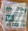 [203040] BOLSACAMISETA30X40 B O KG RECICLADO