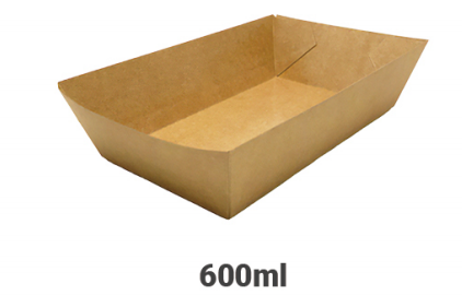 [BK600] Barquetas Kraft 600ml(0.065€/Uds)(1800Uds/Caja)