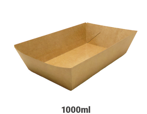 [BK1000] Barquetas Kraft 1000ml(0.073€/Uds)(500Uds/Caja)