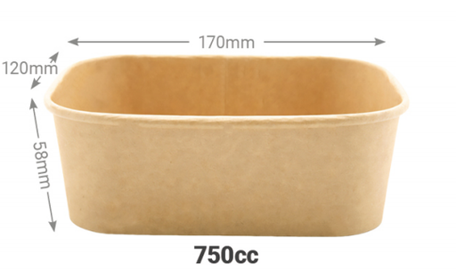 [01K750R] ENVASE RECTANGULAR 7 5 0 ML（300 uds）